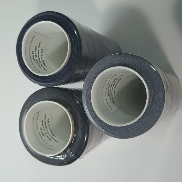 5/$20 Coats Tru-Lock Overlock Sewing 3000yds 100% Spun Polyester 1 Thread Spool - Picture 4 of 6